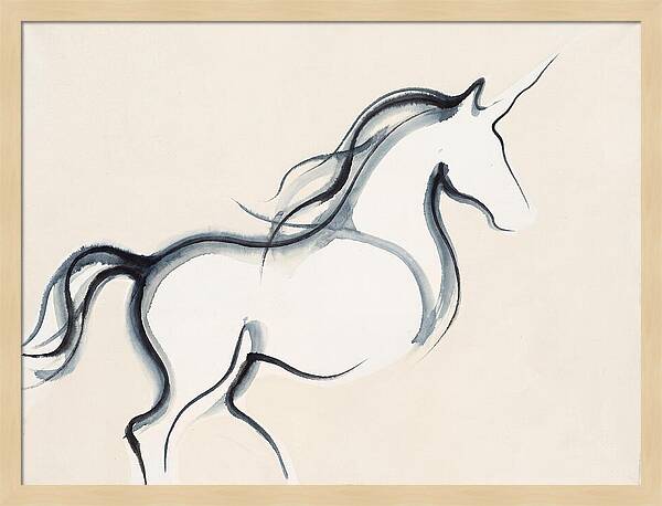Unicorn In Minimalist Style