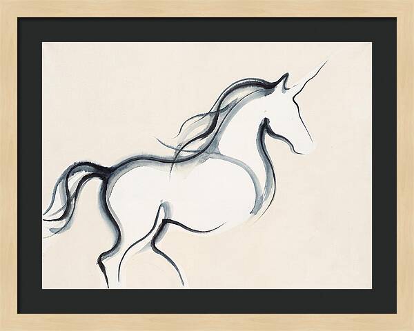 Unicorn In Minimalist Style