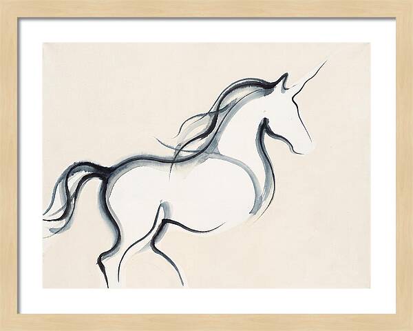Unicorn In Minimalist Style