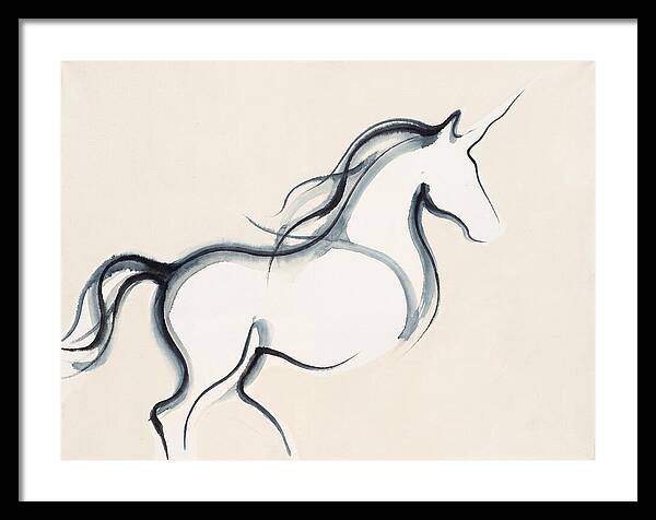 Unicorn In Minimalist Style