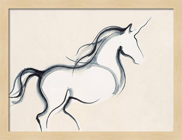 Unicorn In Minimalist Style