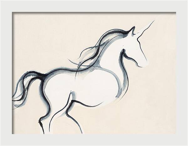 Unicorn In Minimalist Style