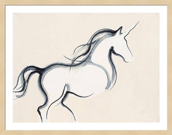 Unicorn In Minimalist Style
