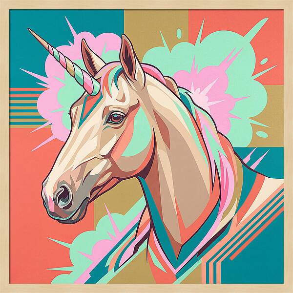 Unicorn In Vibrant Colors