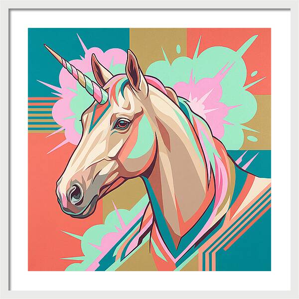 Unicorn In Vibrant Colors