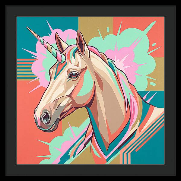 Unicorn In Vibrant Colors