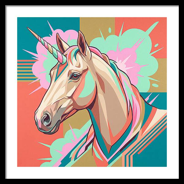 Unicorn In Vibrant Colors