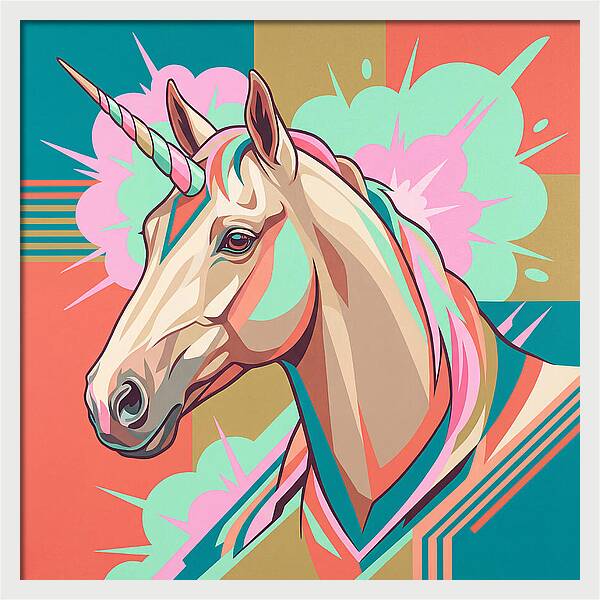 Unicorn In Vibrant Colors