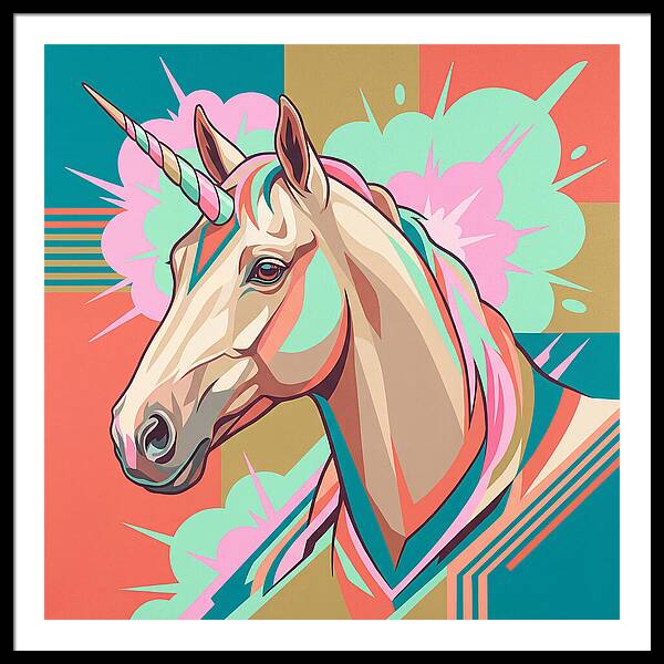 Unicorn In Vibrant Colors