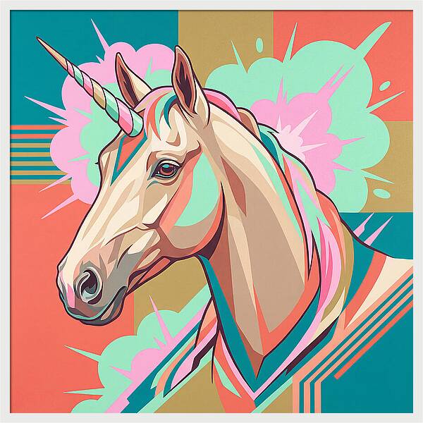 Unicorn In Vibrant Colors