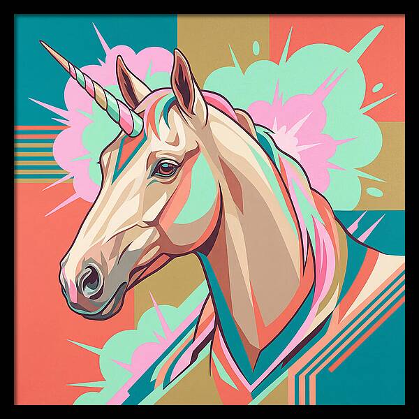 Unicorn In Vibrant Colors