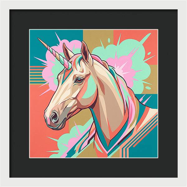 Unicorn In Vibrant Colors
