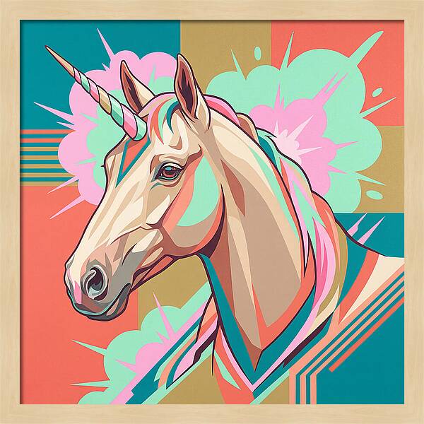 Unicorn In Vibrant Colors