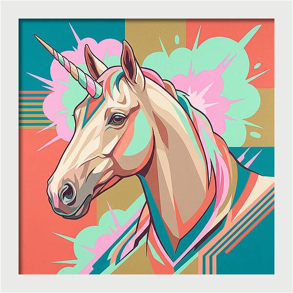 Unicorn In Vibrant Colors