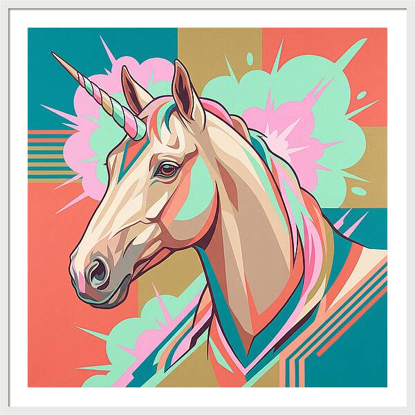 Unicorn In Vibrant Colors