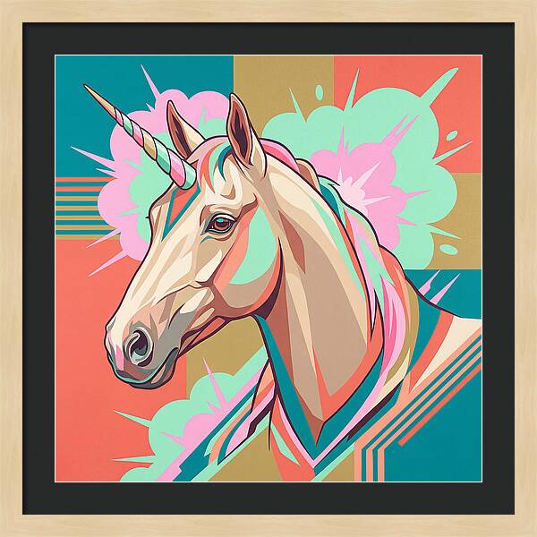 Unicorn In Vibrant Colors