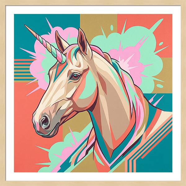 Unicorn In Vibrant Colors