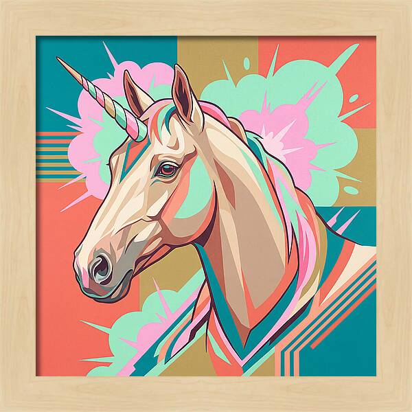 Unicorn In Vibrant Colors
