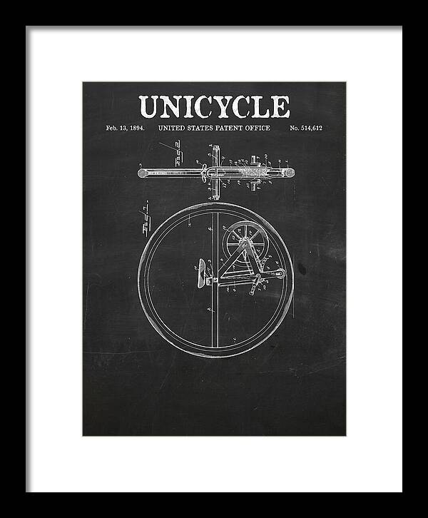 Unicycle Chalkboard Patent Us514612a