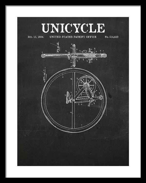 Unicycle Chalkboard Patent Us514612a