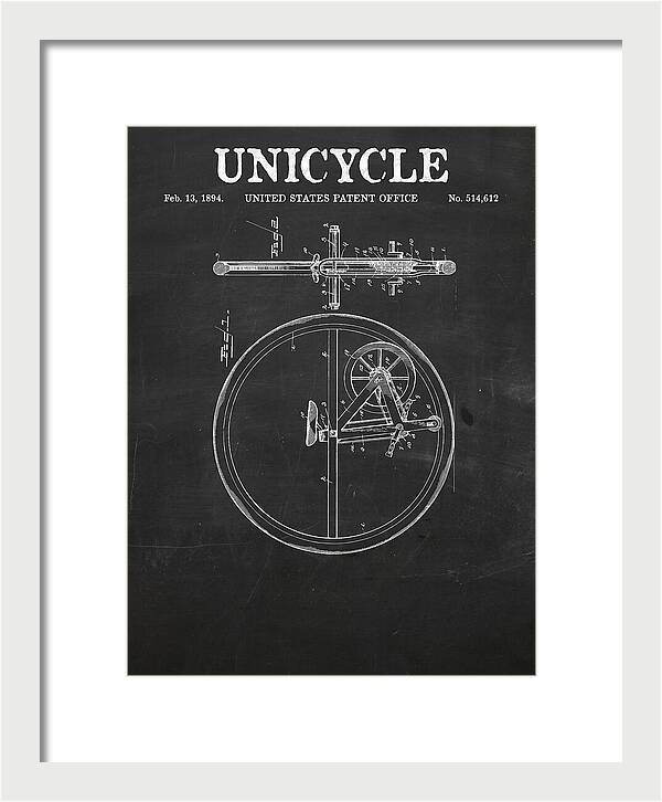 Unicycle Chalkboard Patent Us514612a