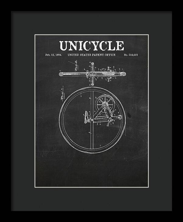 Unicycle Chalkboard Patent Us514612a