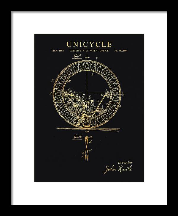 Unicycle Gold Patent Us482100a