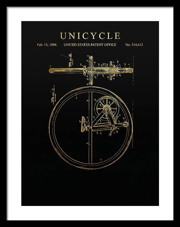 Unicycle Gold Patent Us514612a