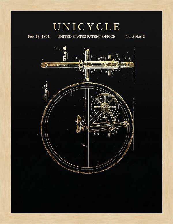 Unicycle Gold Patent Us514612a