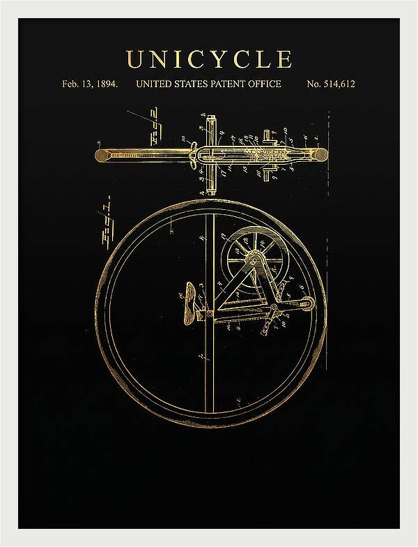 Unicycle Gold Patent Us514612a