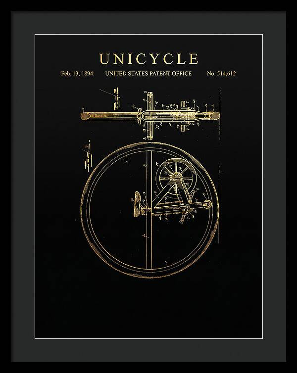 Unicycle Gold Patent Us514612a