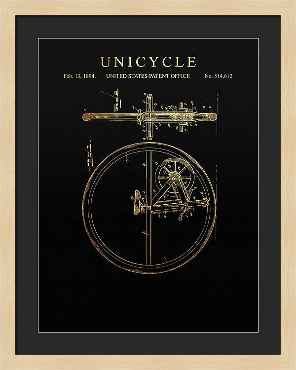 Unicycle Gold Patent Us514612a