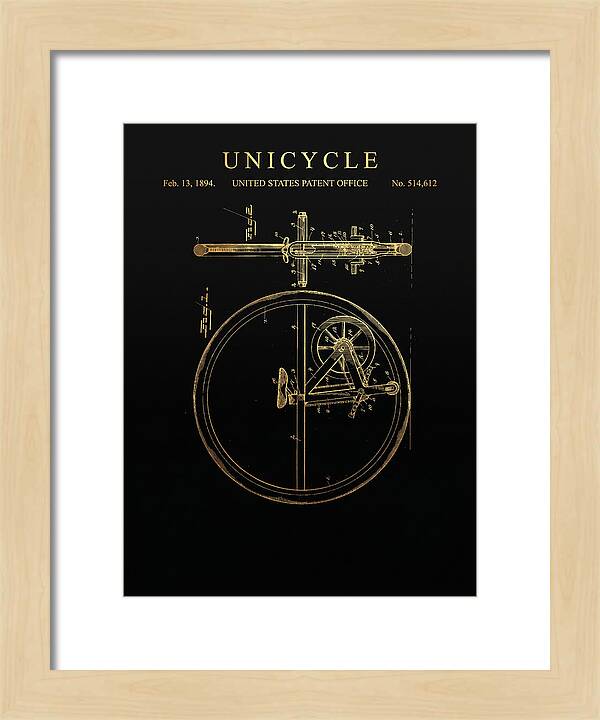Unicycle Gold Patent Us514612a