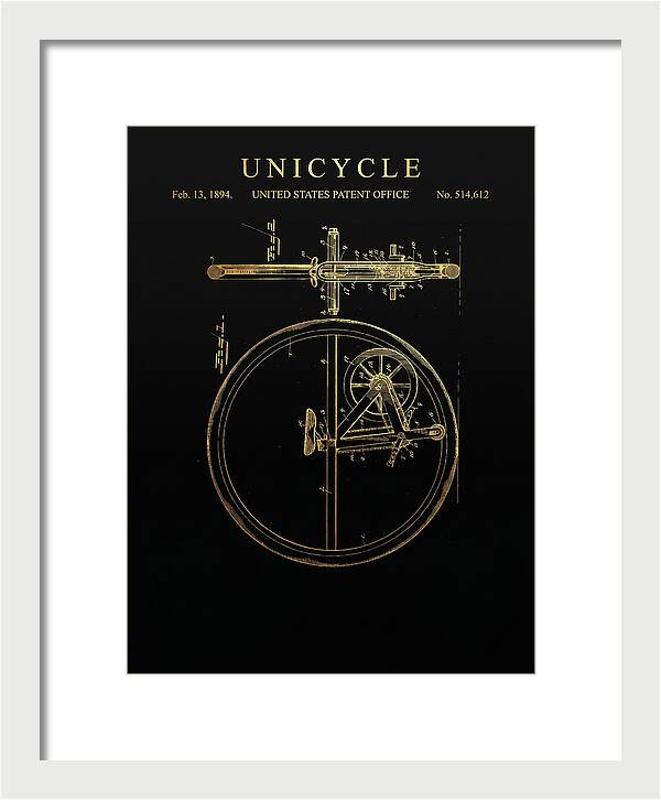 Unicycle Gold Patent Us514612a