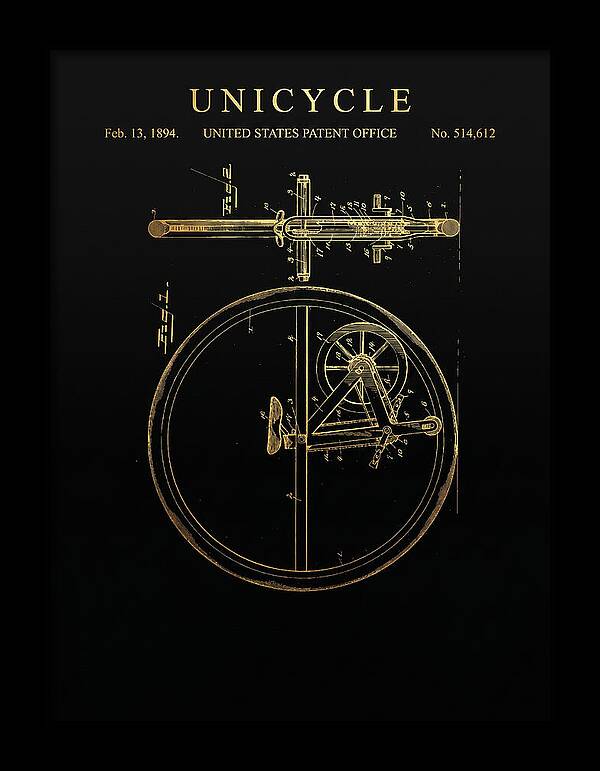 Unicycle Gold Patent Us514612a