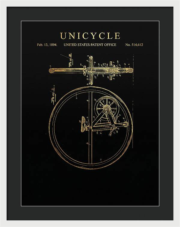 Unicycle Gold Patent Us514612a