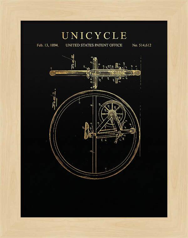 Unicycle Gold Patent Us514612a