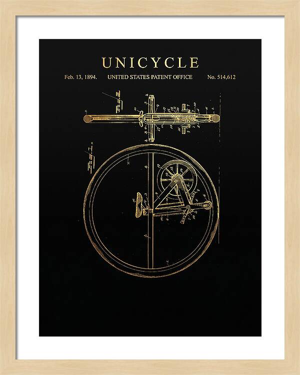 Unicycle Gold Patent Us514612a
