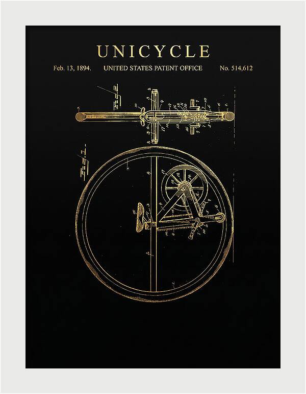 Unicycle Gold Patent Us514612a