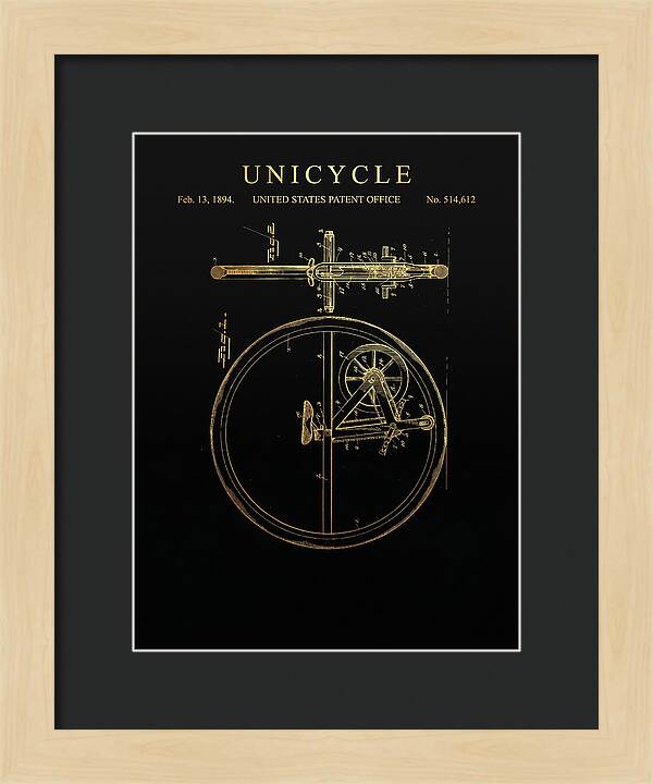 Unicycle Gold Patent Us514612a