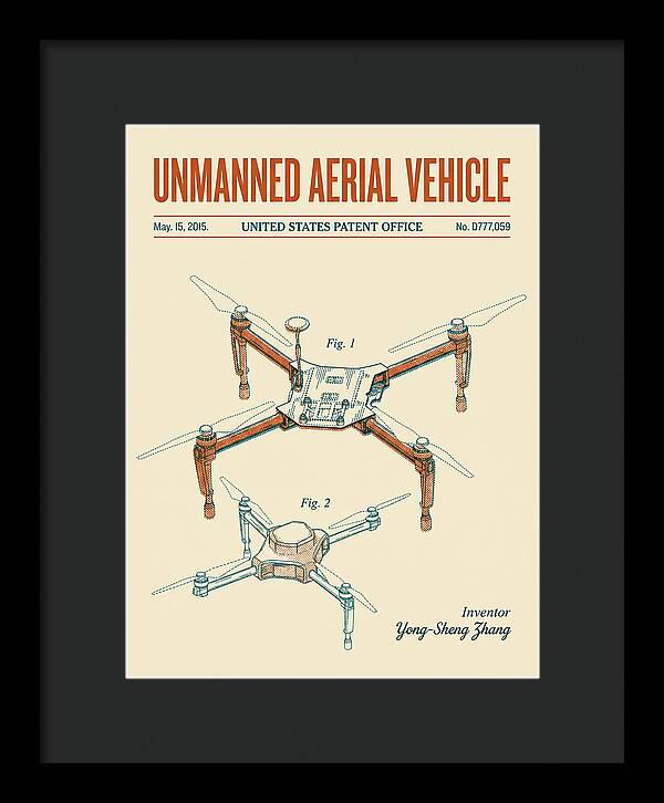 Unmanned Aerial Vehicle Dji Inspire Retro Patent Usd777059s1