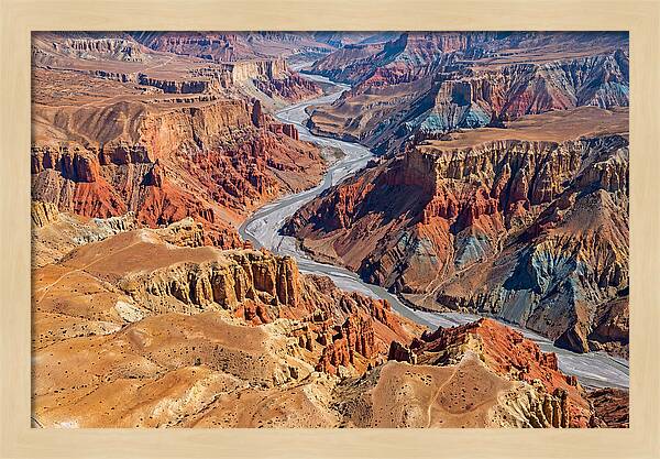 Upper Mustang Landscape From Above