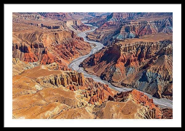 Upper Mustang Landscape From Above