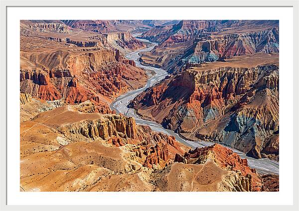 Upper Mustang Landscape From Above