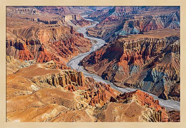 Upper Mustang Landscape From Above
