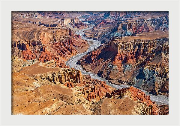 Upper Mustang Landscape From Above