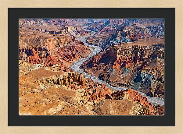 Upper Mustang Landscape From Above