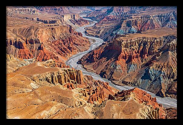 Upper Mustang Landscape From Above