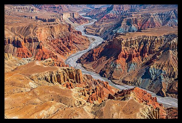 Upper Mustang Landscape From Above