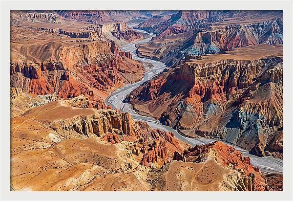 Upper Mustang Landscape From Above